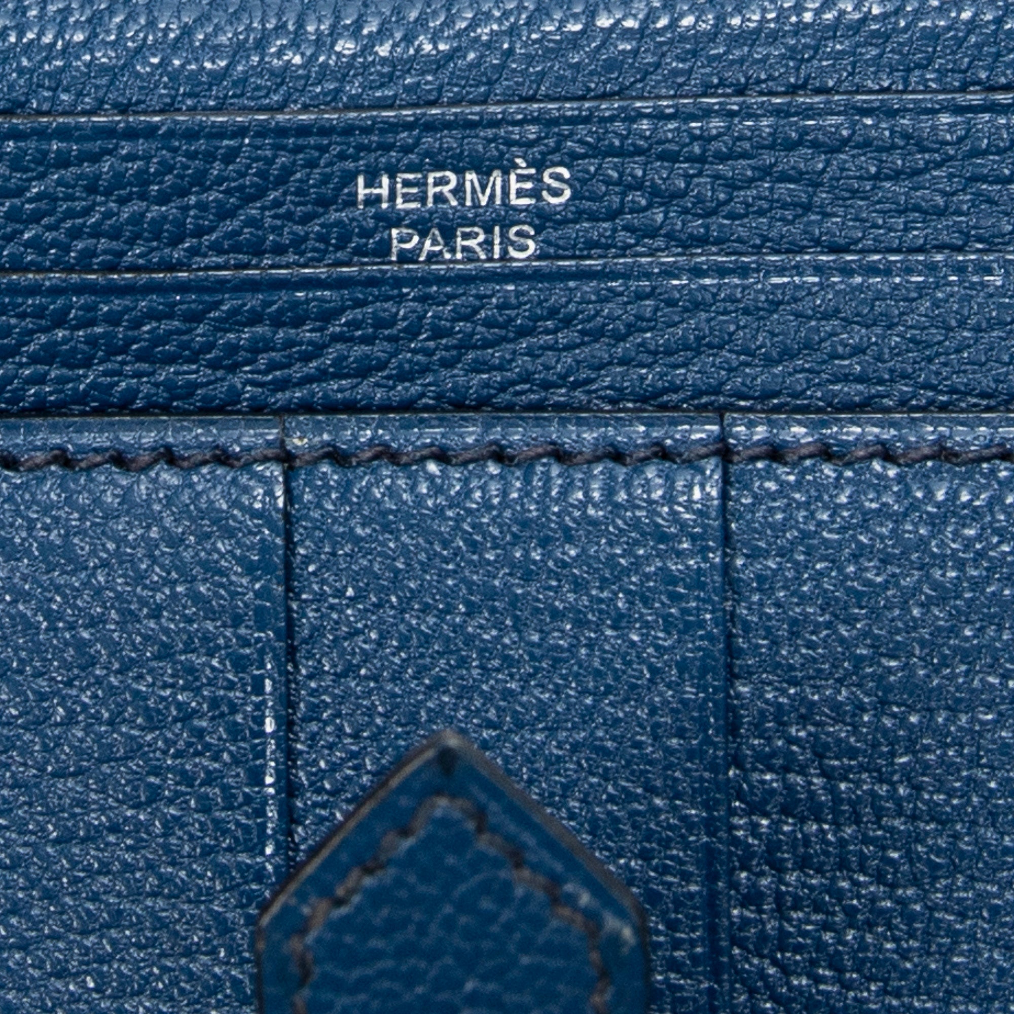 Wallet Bearn Soufflet Wallet Blue Izmir Chevre Mysore Leather