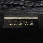 Shoulder Bag Vintage Top Handle Flap Tote Black Textured Leather