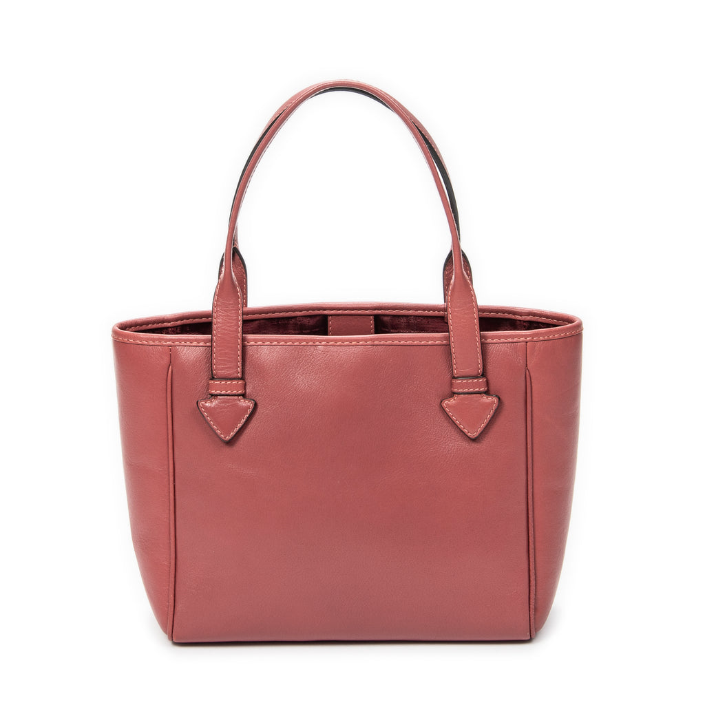 Handbag Heritage Tote Small Pink Calfskin Leather