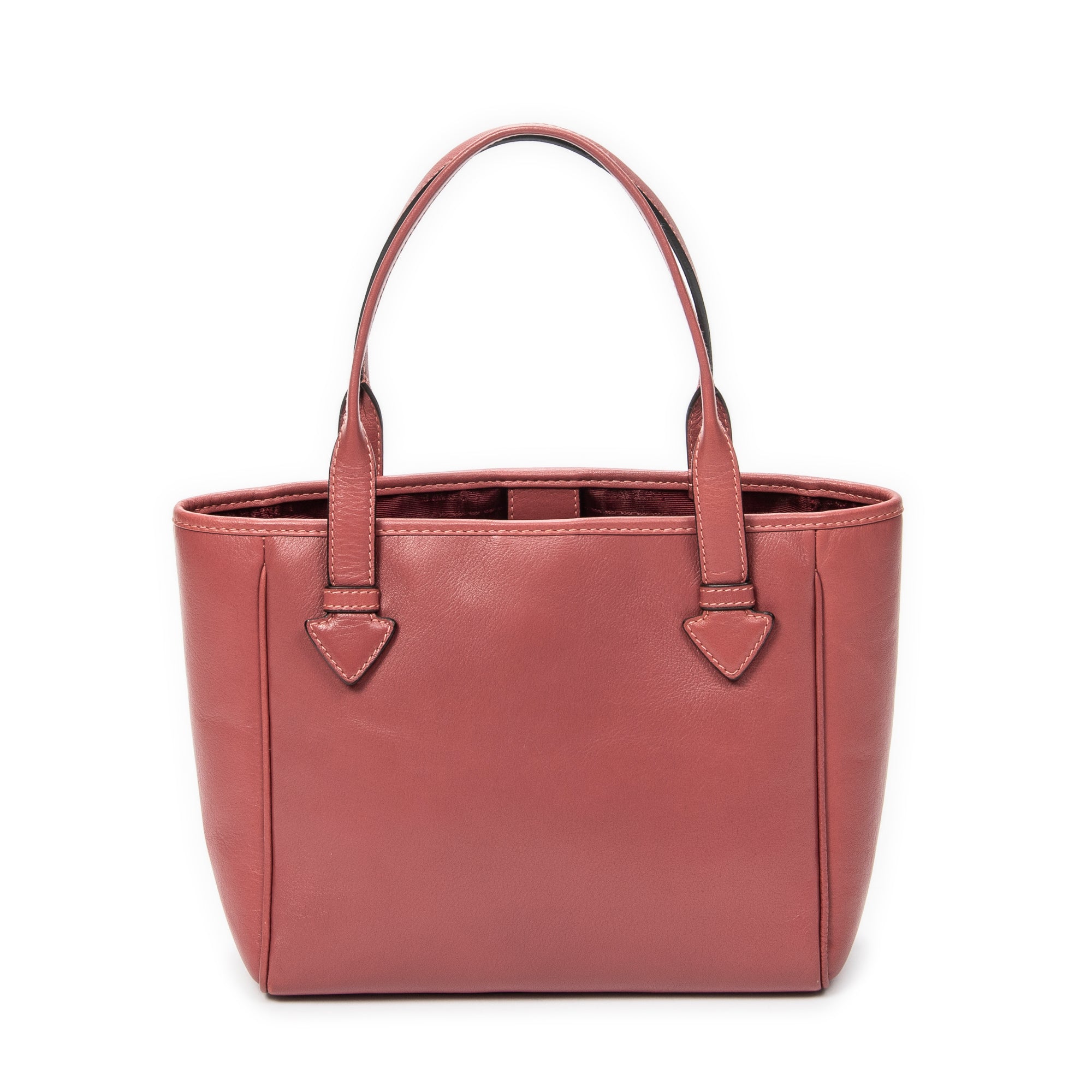 Handbag Heritage Tote Small Pink Calfskin Leather