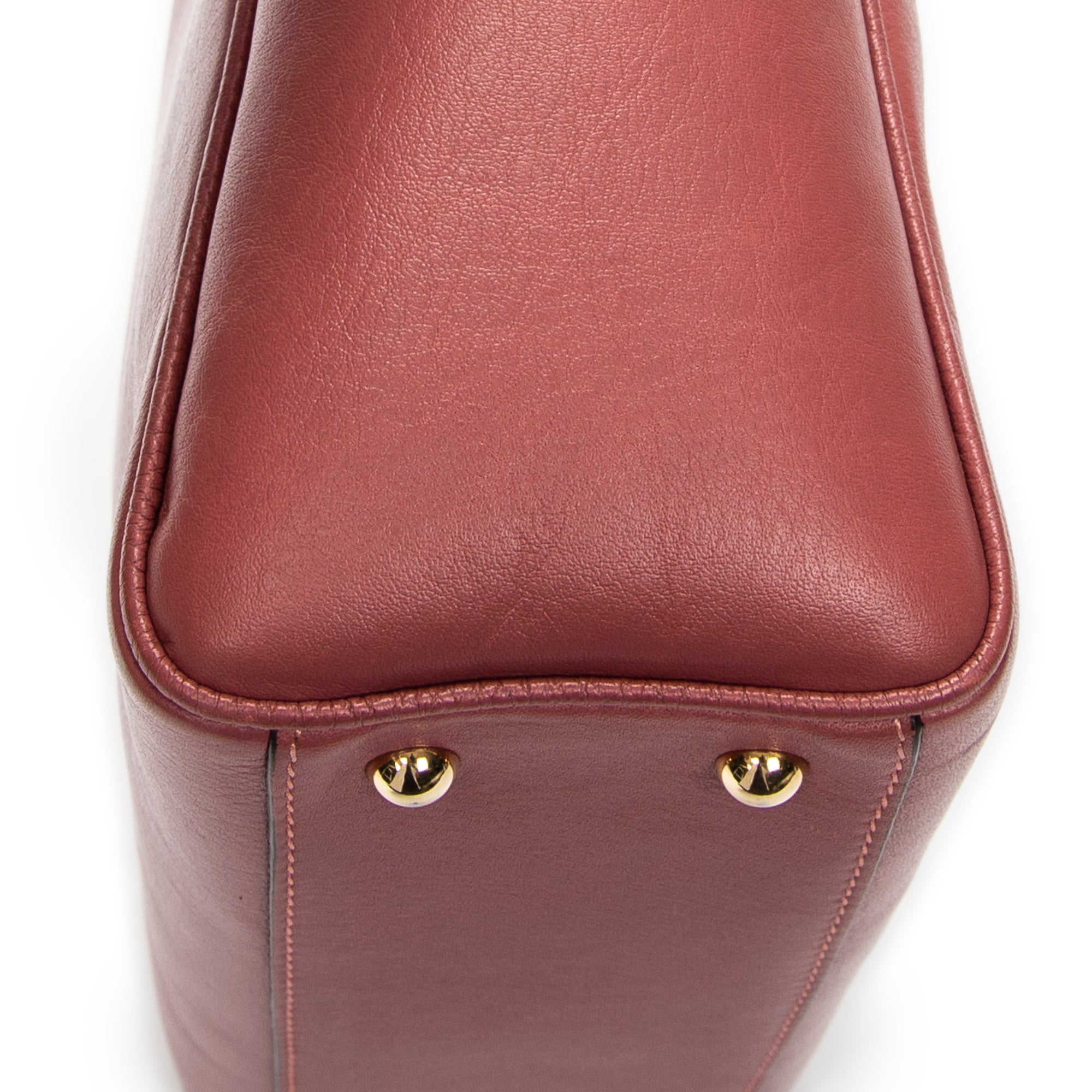 Handbag Heritage Tote Small Pink Calfskin Leather