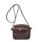 Shoulder Bag Vintage Anagram Crossbody Brown Calfskin Leather