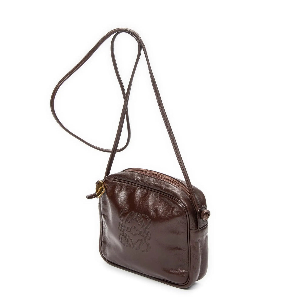 Sac Bandoulière Vintage Anagram Cuir de Veau Marron