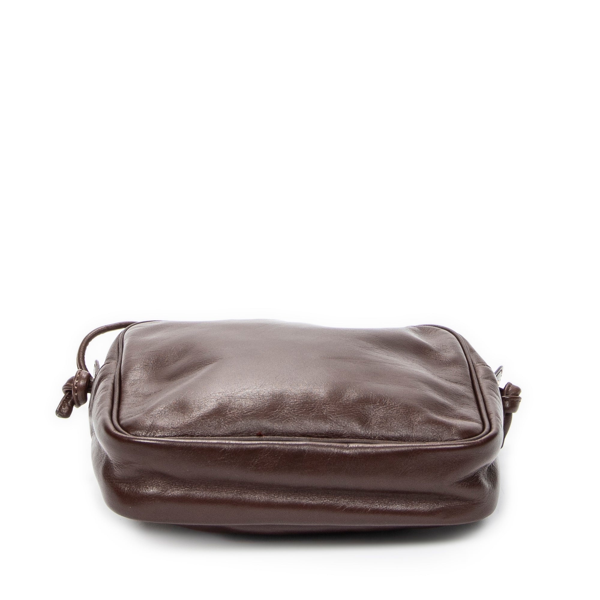 Shoulder Bag Vintage Anagram Crossbody Brown Calfskin Leather