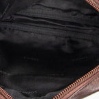 Shoulder Bag Vintage Anagram Crossbody Brown Calfskin Leather