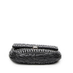 Shoulder Bag Lady Crystal Flap Crossbody Black Nappa Matelasse Leather