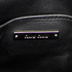 Sac à main femme Crystal Flap en bandoulière en cuir Nappa matelassé noir
