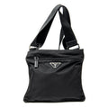 Shoulder Bag Small Crossbody Black Nylon Canvas