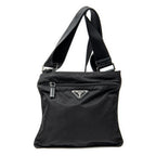 Shoulder Bag Small Crossbody Black Nylon Canvas
