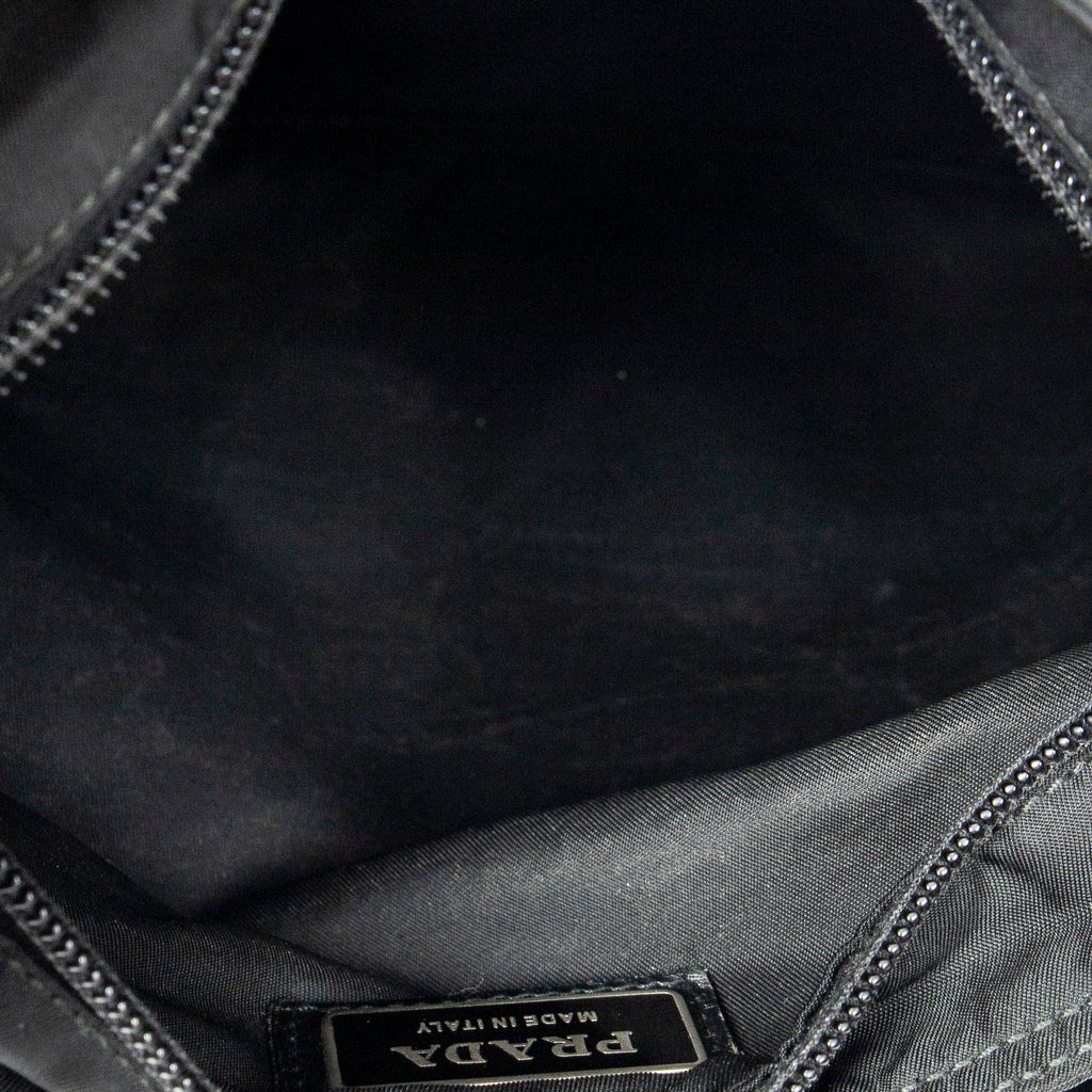 Shoulder Bag Small Crossbody Black Nylon Canvas
