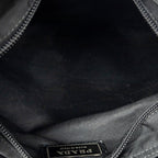 Shoulder Bag Small Crossbody Black Nylon Canvas