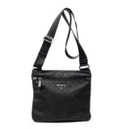 Shoulder Bag Medium Messenger Black Nylon Canvas