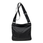 Shoulder Bag Medium Messenger Black Nylon Canvas
