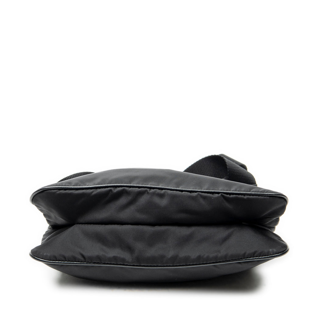 Shoulder Bag Medium Messenger Black Nylon Canvas