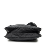 Shoulder Bag Medium Messenger Black Nylon Canvas
