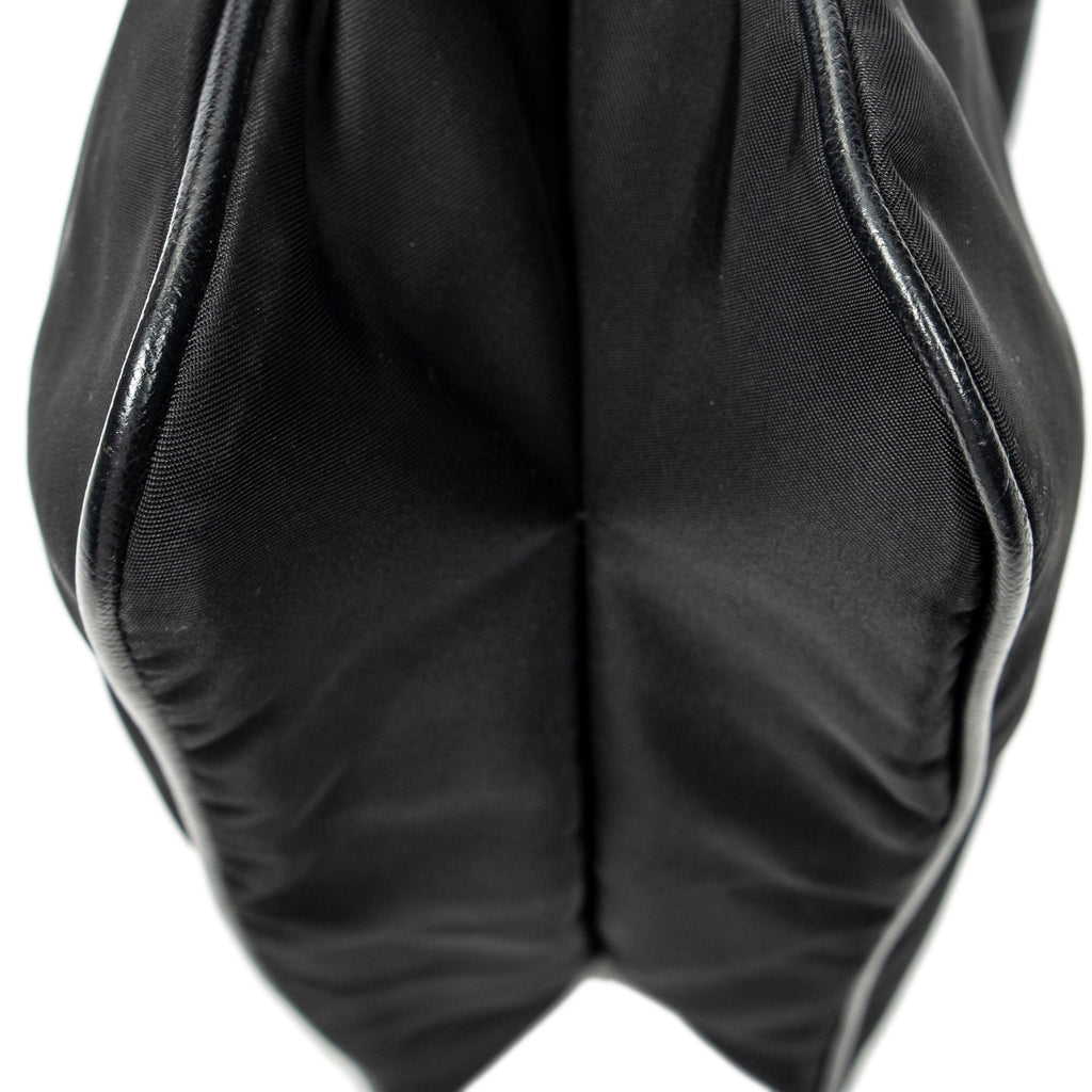 Shoulder Bag Medium Messenger Black Nylon Canvas