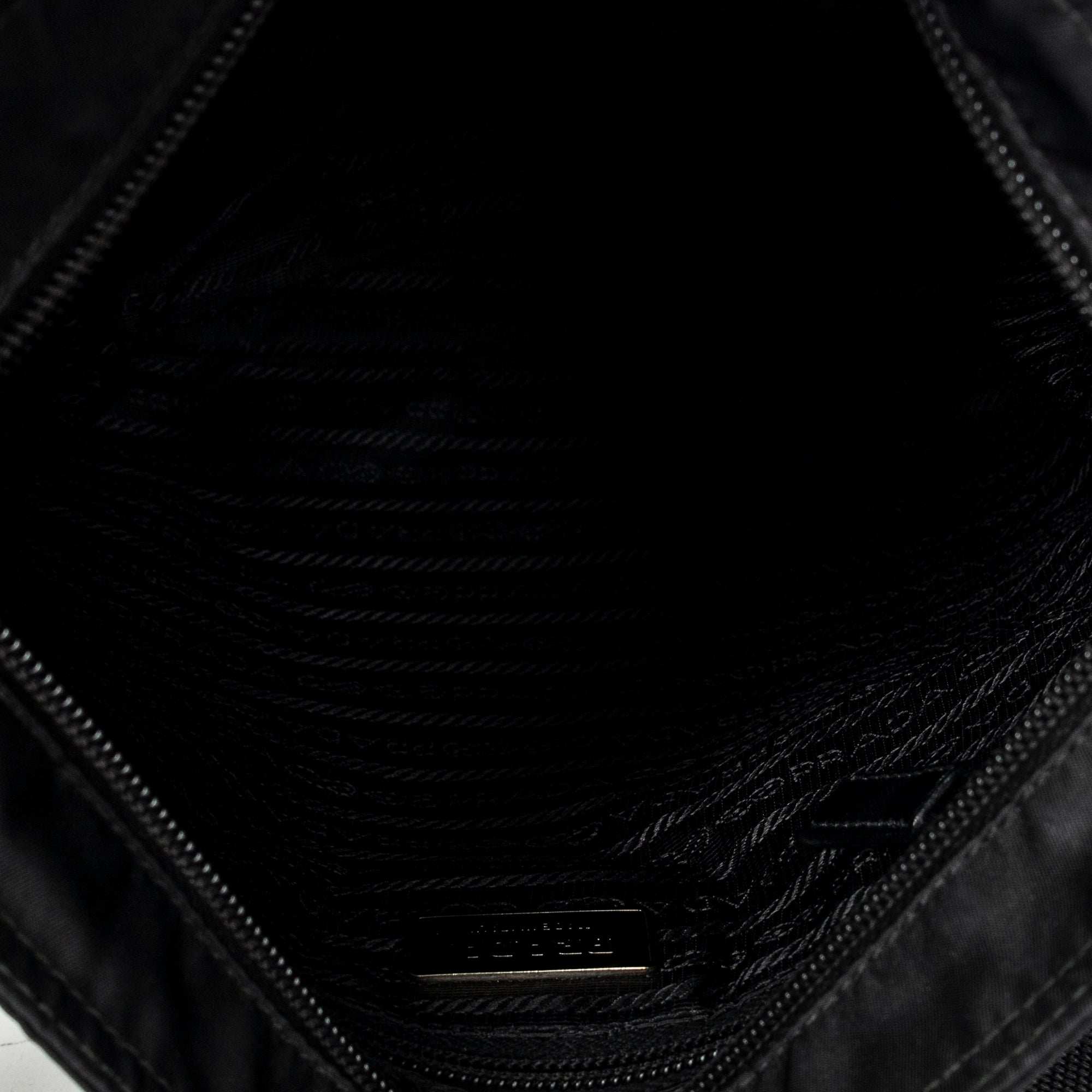 Shoulder Bag Medium Messenger Black Nylon Canvas