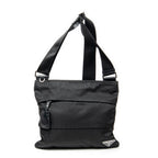 Shoulder Bag Square Crossbody Black Nylon Canvas