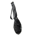 Shoulder Bag Square Crossbody Black Nylon Canvas