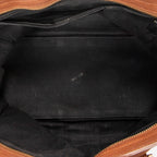 Handbag Small Classic Y Cabas Brown Calfskin Leather
