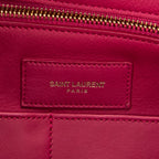 Handbag Medium Classic Y Cabas Fuchsia Calfskin Leather