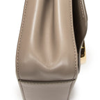 Shoulder Bag Small C Crossbody Taupe Calfskin Leather