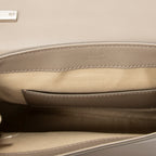 Shoulder Bag Small C Crossbody Taupe Calfskin Leather