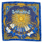 Scarf Scarf Blue 100% Twill Silk