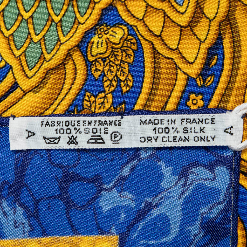 Scarf Scarf Blue 100% Twill Silk