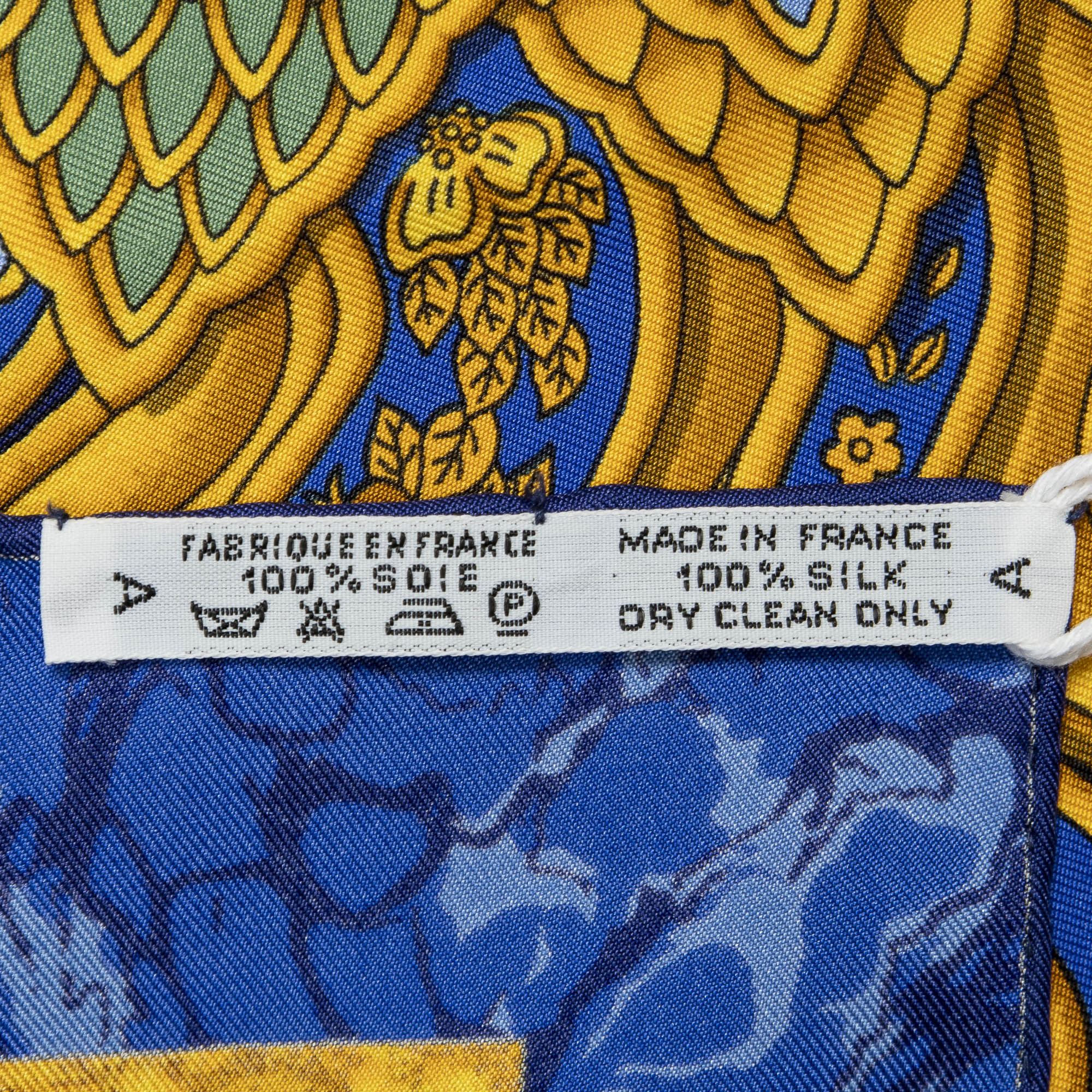 Scarf Scarf Blue 100% Twill Silk