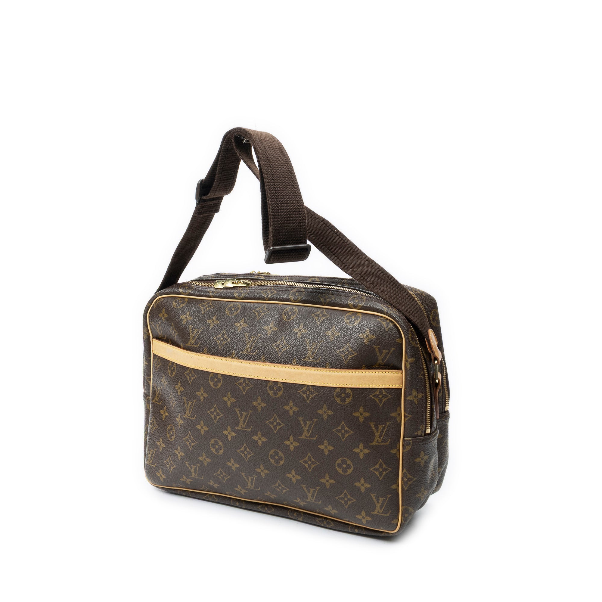 Sac bandoulière Reporter GM Toile Monogram marron
