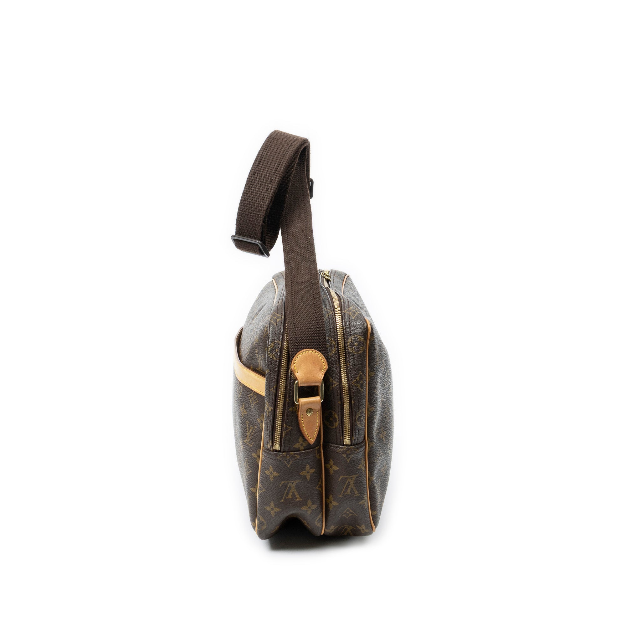 Sac bandoulière Reporter GM Toile Monogram marron