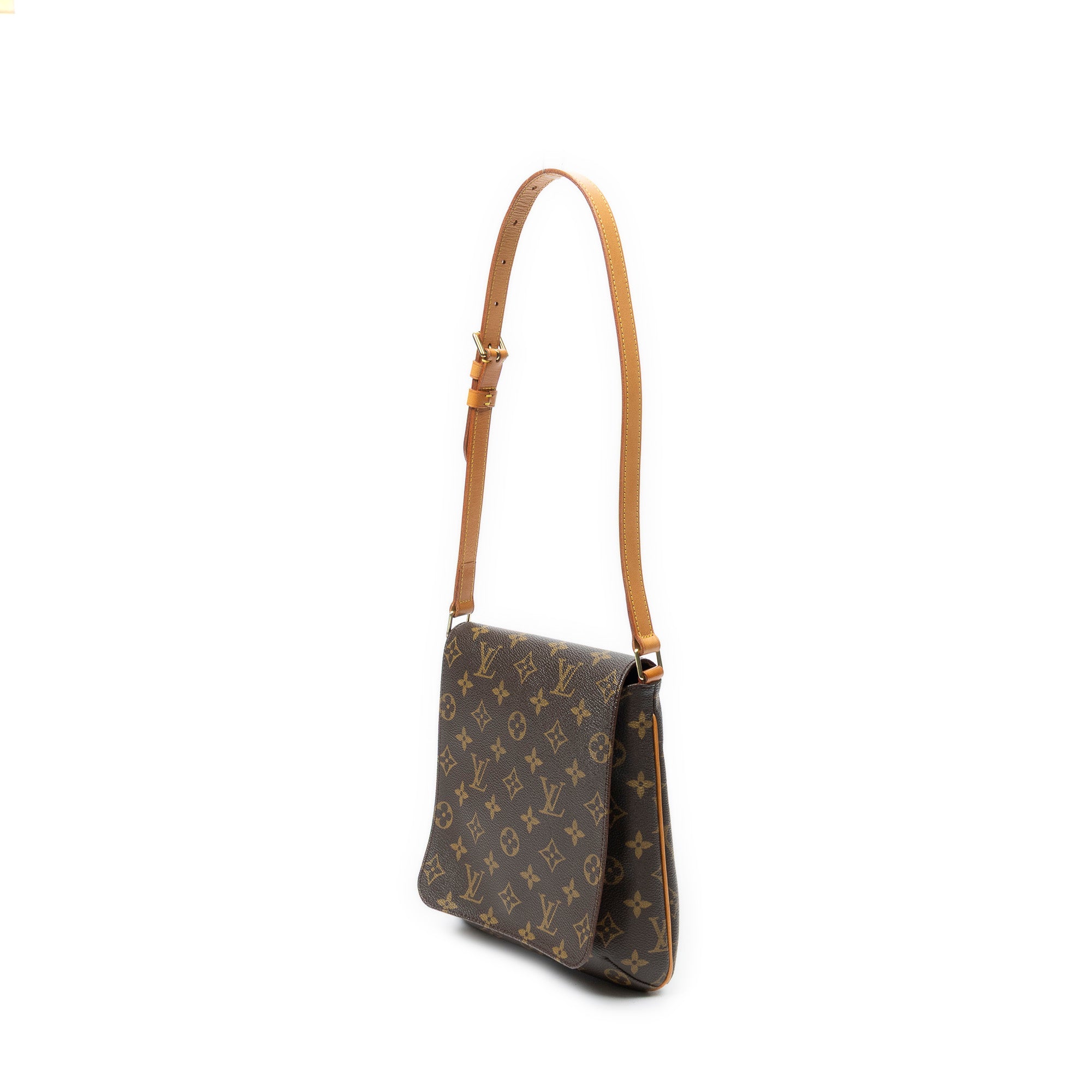 Shoulder Bag Musette Salsa Brown Monogram Canvas