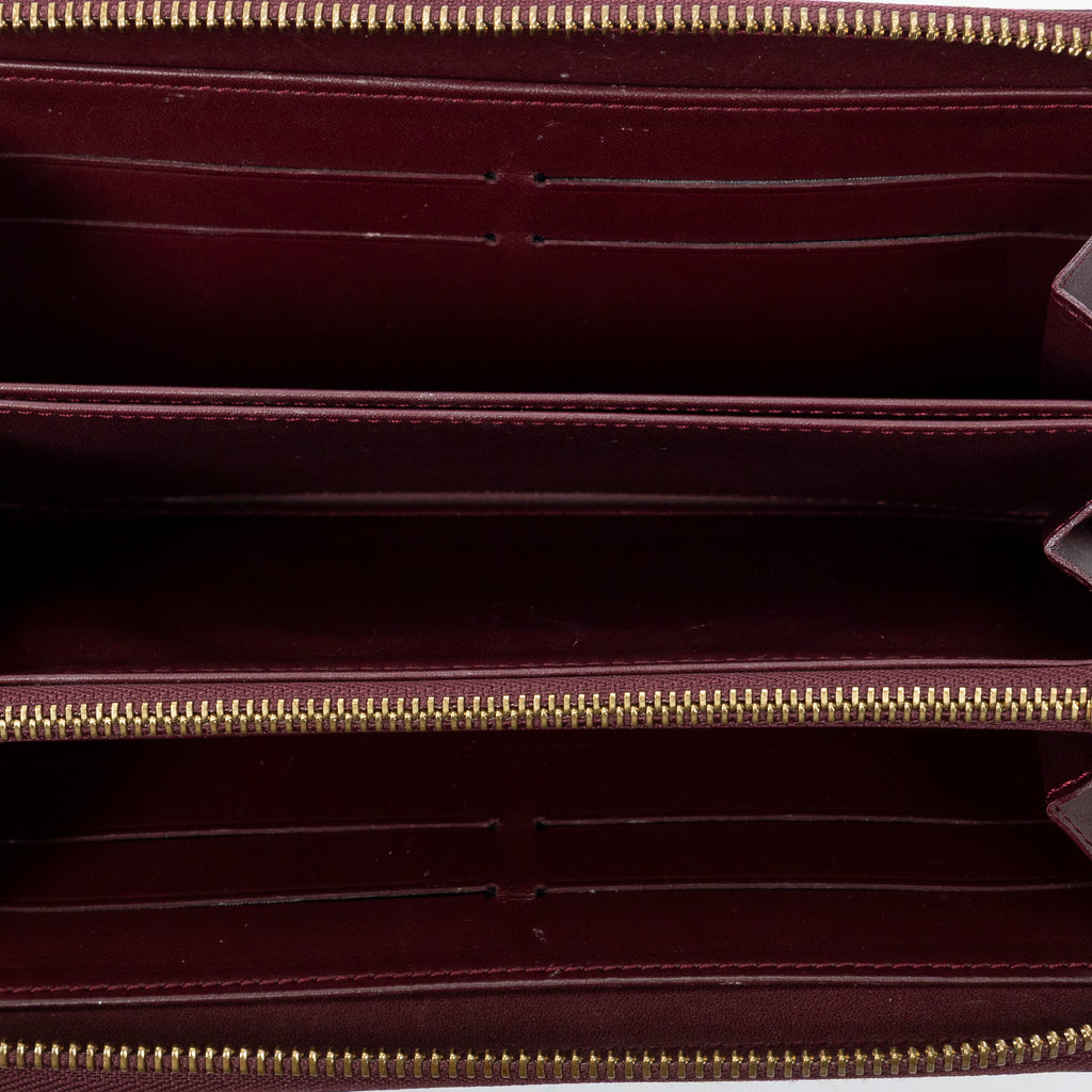 Wallet Zippy Wallet Rouge Fauviste Monogram Vernis