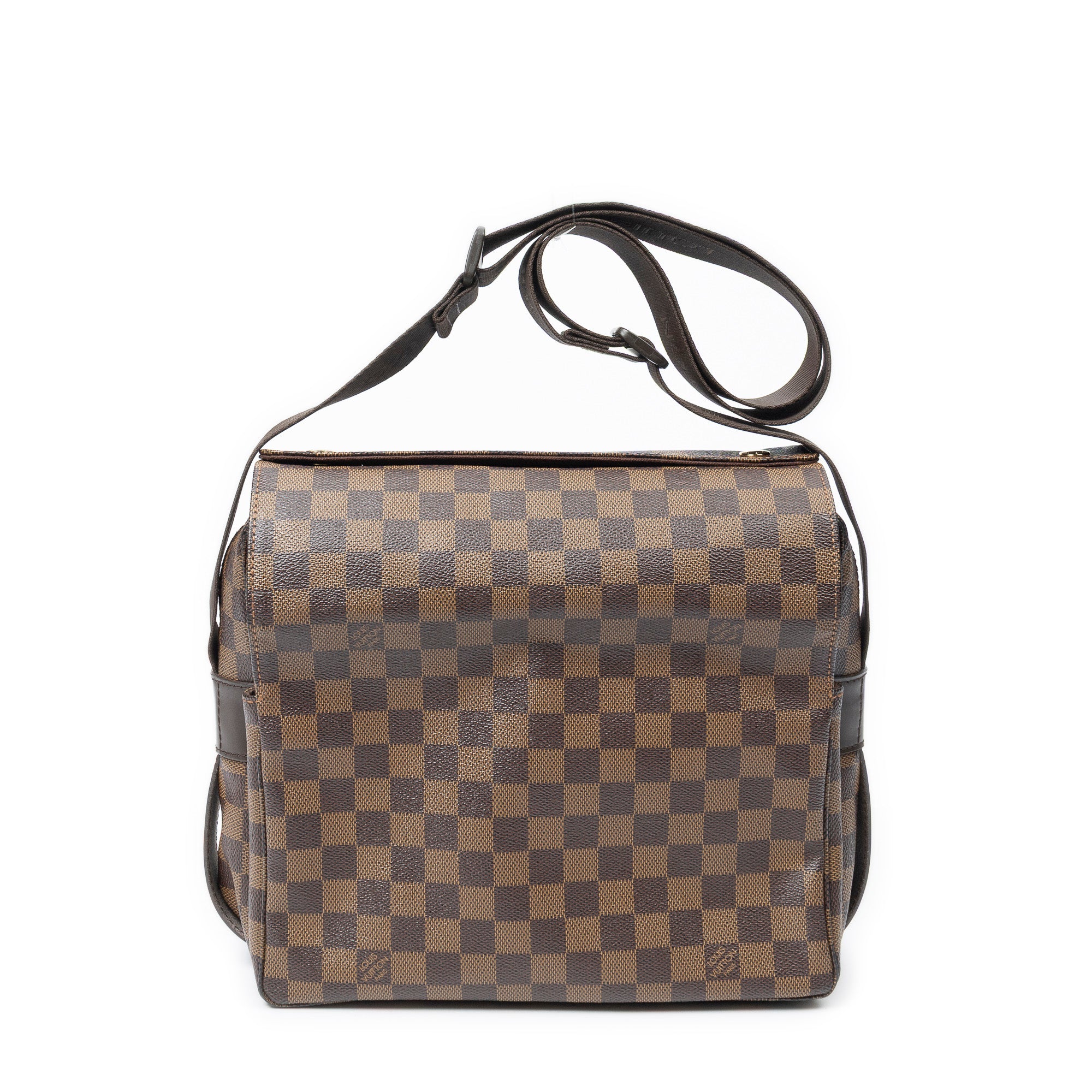 Sac à bandoulière Naviglio Damier Ebene marron