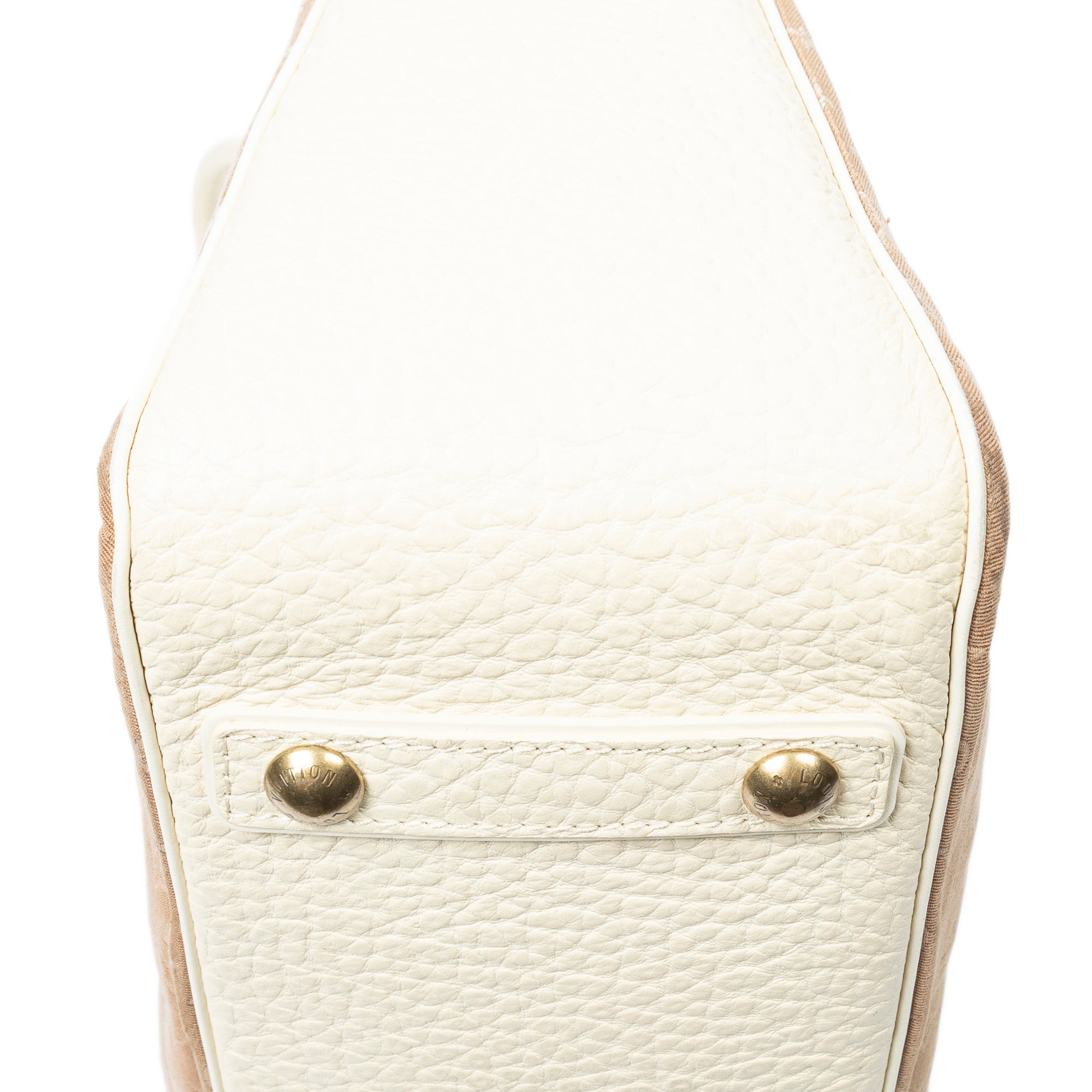 Shoulder Bag Trapeze GM Beige Monogram Mini Lin