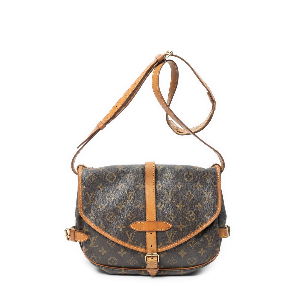 Sac Bandoulière Saumur MM Toile Monogram Marron