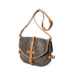 Shoulder Bag Saumur MM Brown Monogram Canvas