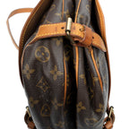 Shoulder Bag Saumur MM Brown Monogram Canvas