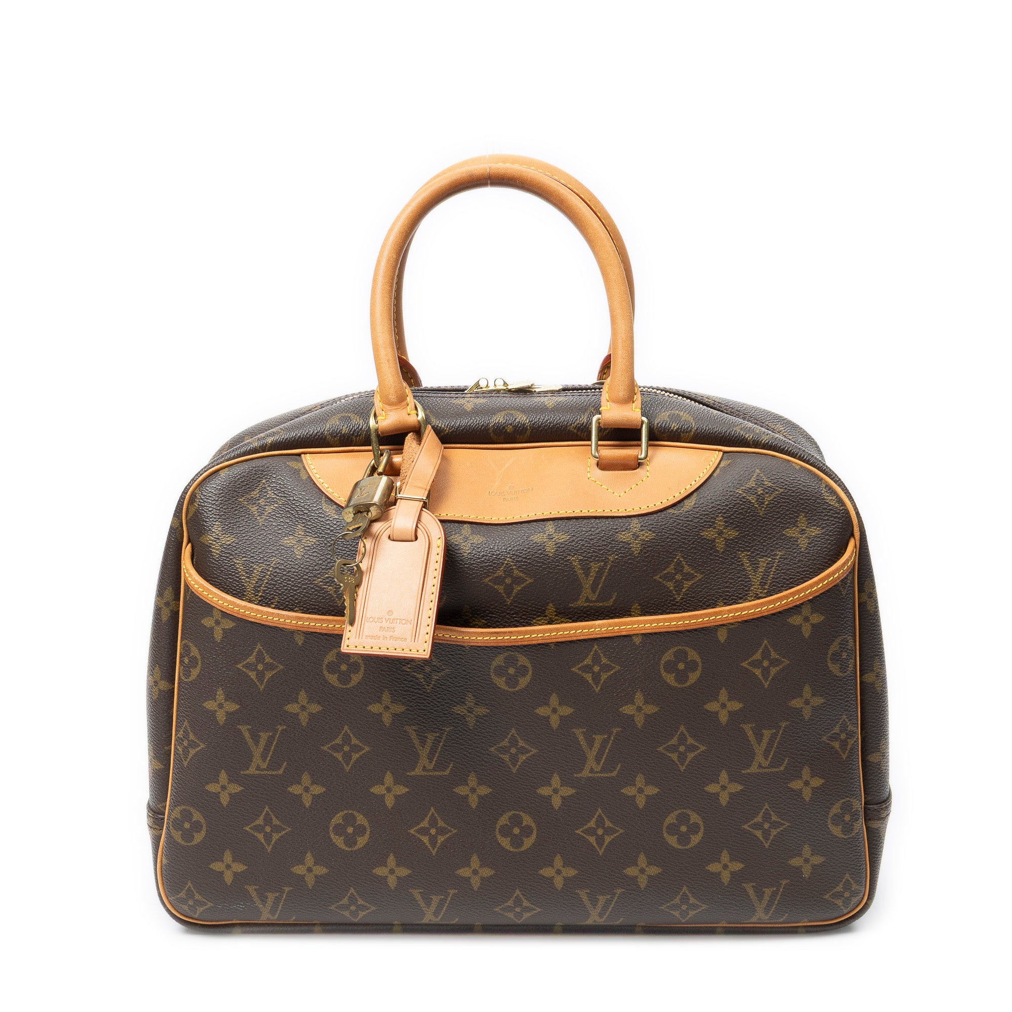 Handbag Deauville Brown Monogram Canvas