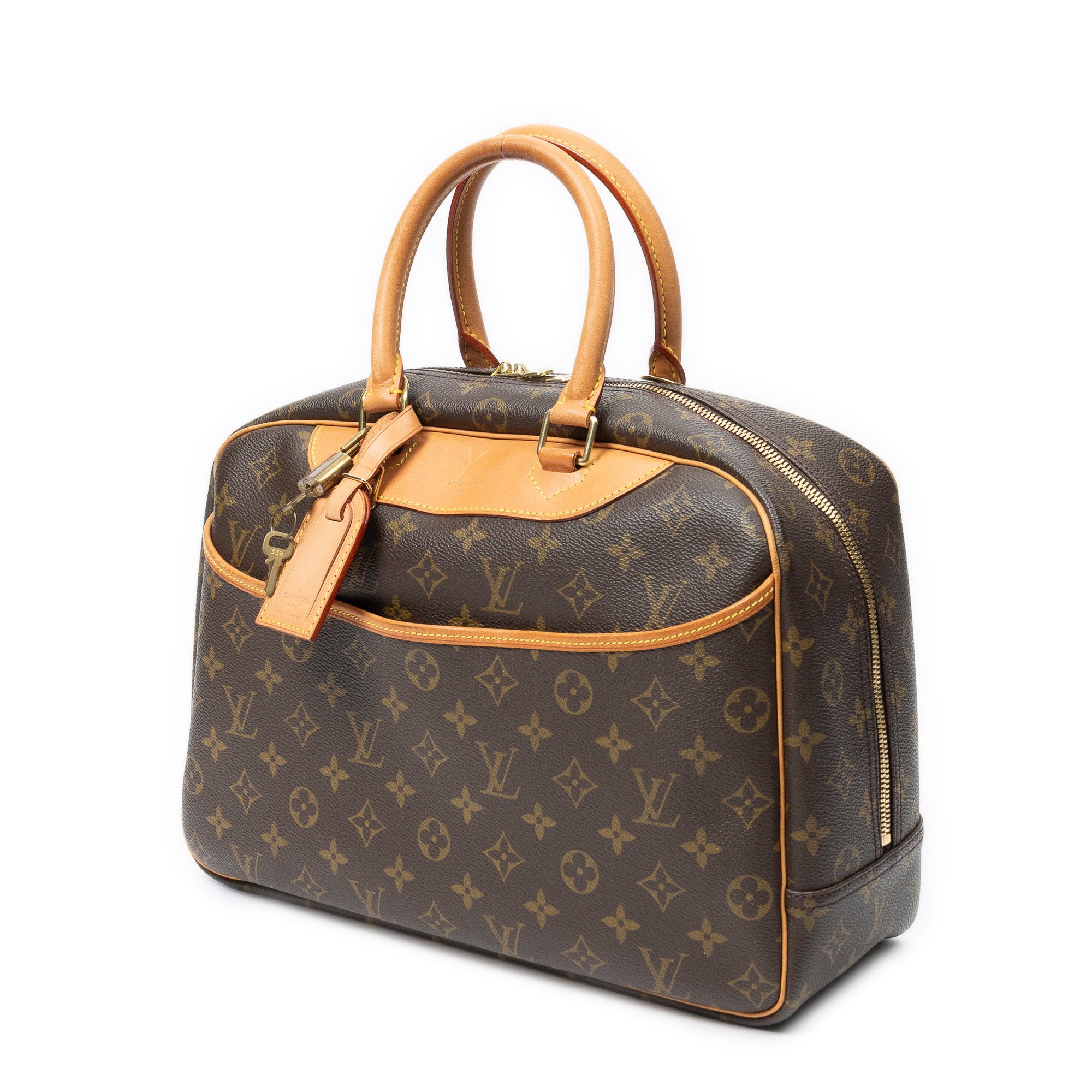 Handbag Deauville Brown Monogram Canvas