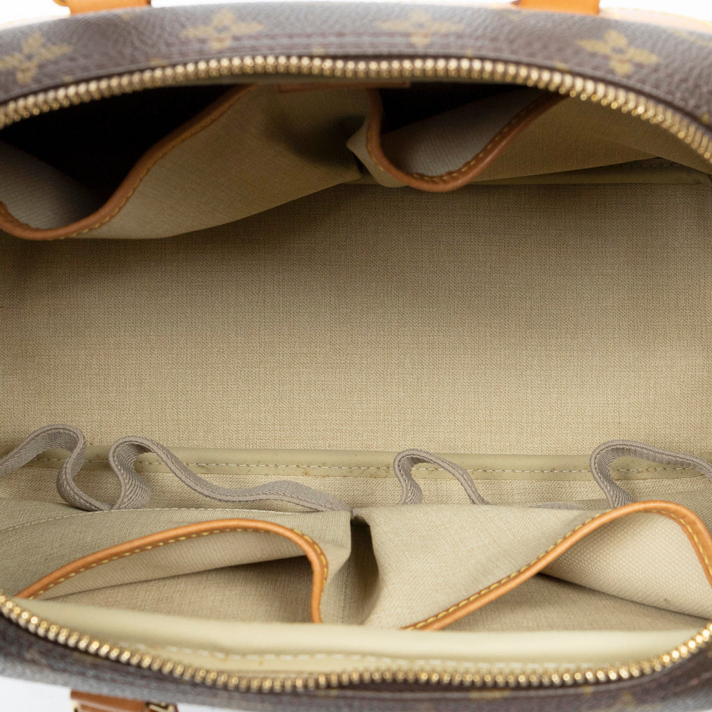 Handbag Deauville Brown Monogram Canvas