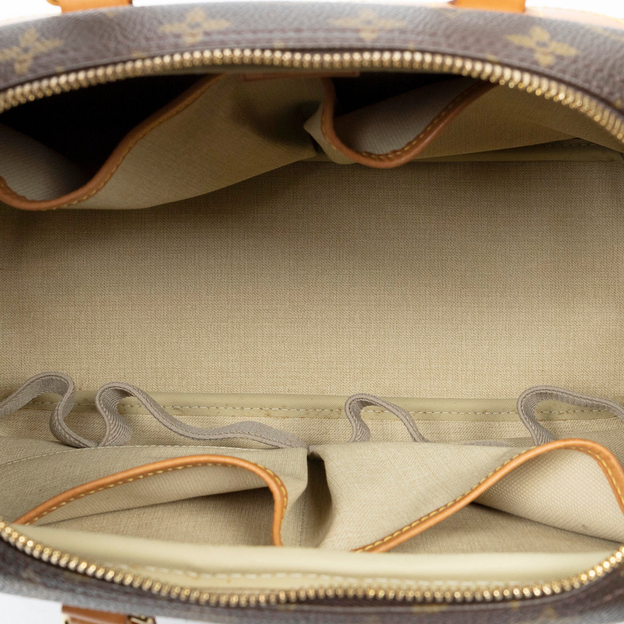 Handbag Deauville Brown Monogram Canvas