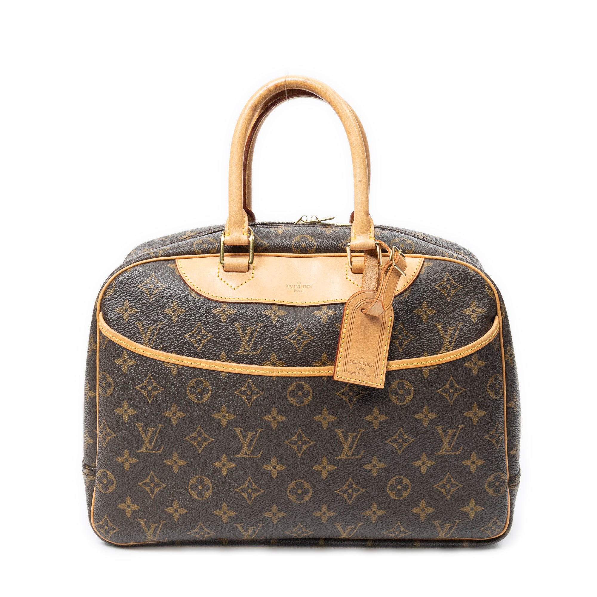 Handbag Deauville Brown Monogram Canvas