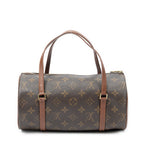 Handbag Papillon 26 Brown Monogram Canvas