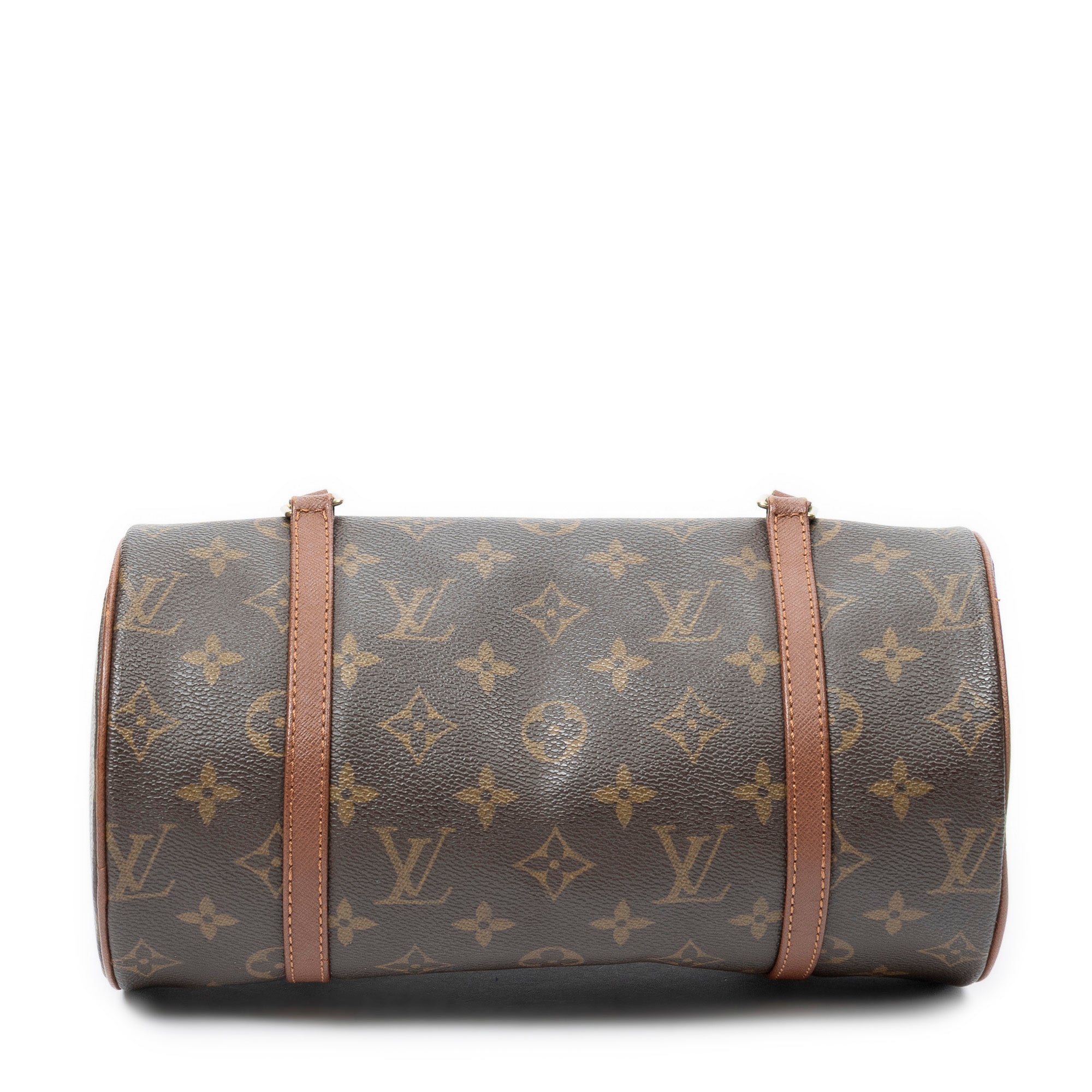 Handbag Papillon 26 Brown Monogram Canvas