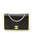 Shoulder Bag CC Wallet on Chain Lime Green Quilted Lambskin Leather
