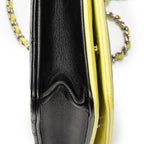 Shoulder Bag CC Wallet on Chain Lime Green Quilted Lambskin Leather