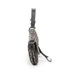 Shoulder Bag Double Saddle Bag Black Diorissimo Canvas