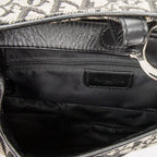 Shoulder Bag Double Saddle Bag Black Diorissimo Canvas